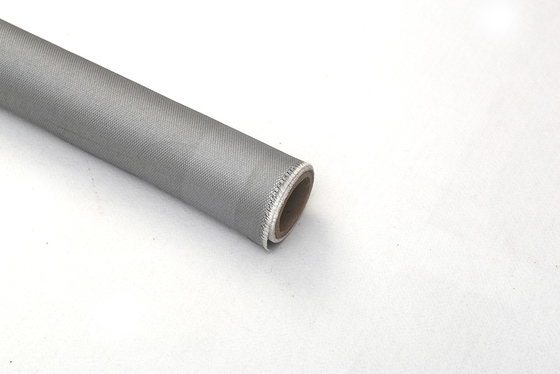 Покрытие силикона провода нержавеющей стали M850 1-Side 120gsm серое которое использовало для куртки Removale и занавеса дыма