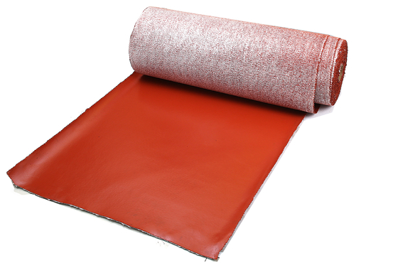 3.0mm Texturized покрытие силикона огнеупорной ткани стеклоткани красное