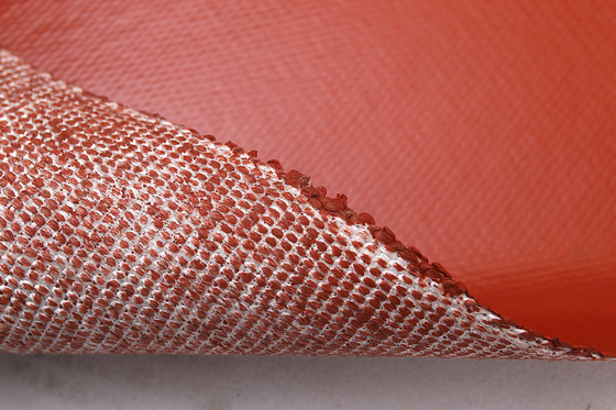 3.0mm Texturized покрытие силикона огнеупорной ткани стеклоткани красное