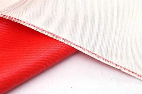 Twill ткани 1/3 стеклоткани термоизоляции 0.45mm красным покрытый силиконом соткет