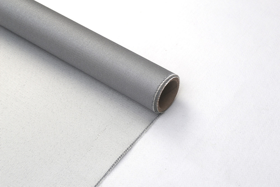 Покрытие силикона провода нержавеющей стали M850 1-Side 120gsm серое которое использовало для куртки Removale и занавеса дыма