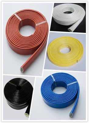 Огнезащитная стеклоткань Sleeving анти- въедливые химикаты покрытые с силиконовой резиной