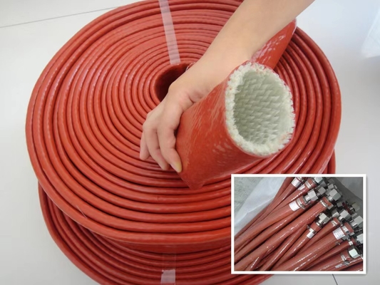 Линии тормоза заплели стеклоткань силиконовой резины Sleeving со смолой силикона