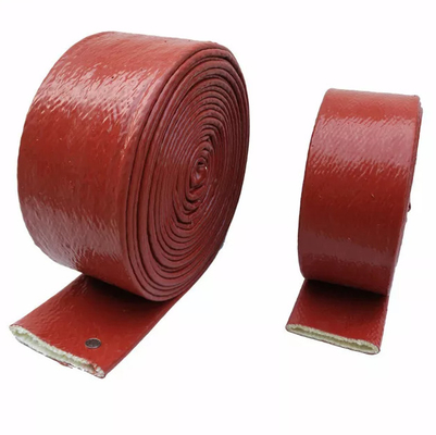 Заплетенное доказательство огня стеклоткани силиконовой резины Sleeving